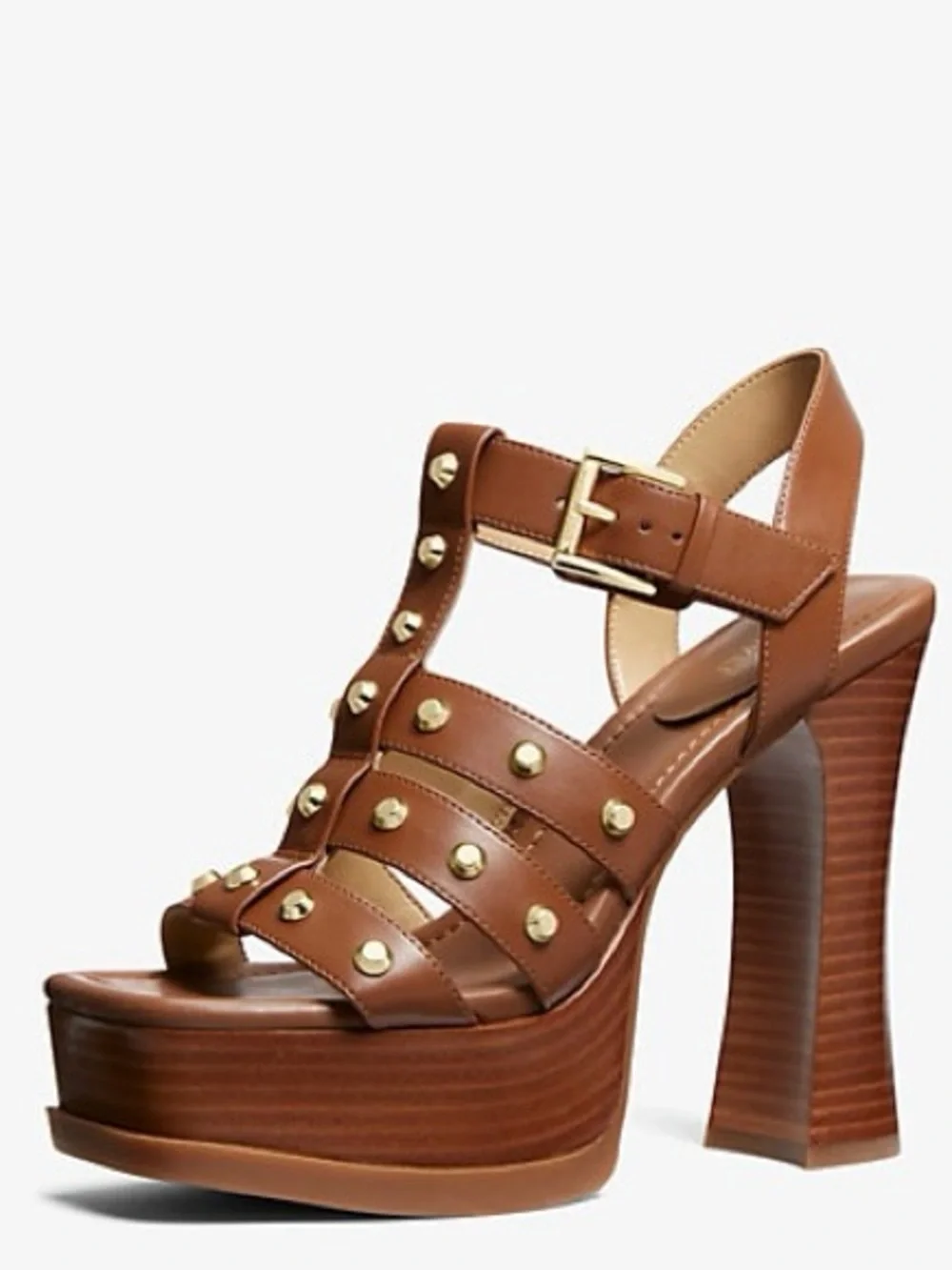 {Michael Michael Kors}Jagger Studded Leather Platform Sandals